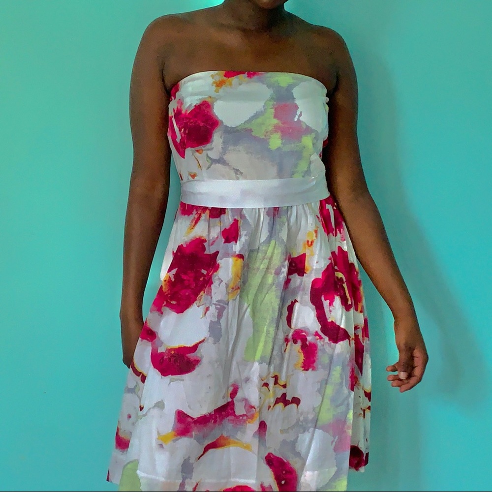 Banana Republic Spotted Floral Dress